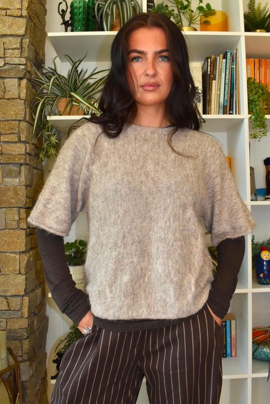 Clemmie Box Knit Earth Marl